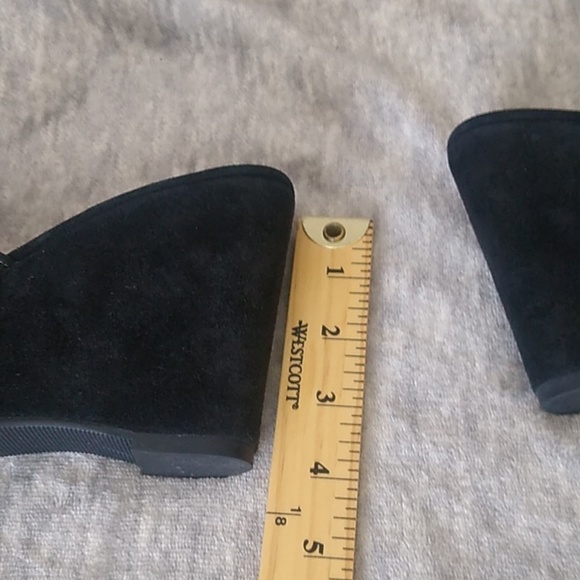 Coach Black and Silver Wedge Sandals - Picture 12 of 16